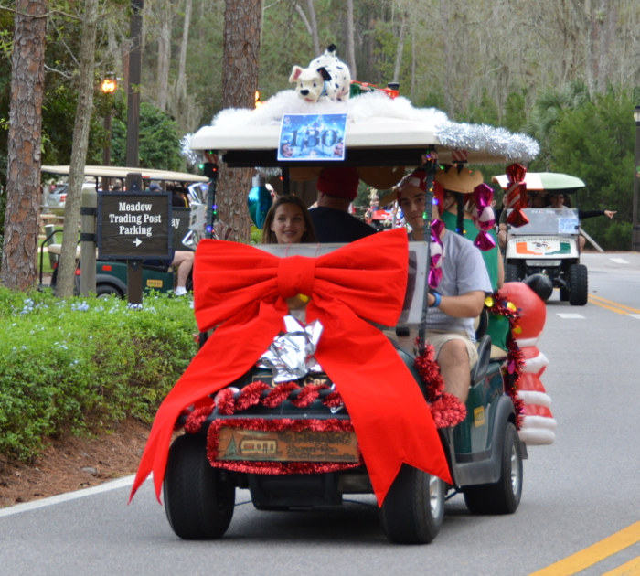 Disney’s Fort Wilderness Campground Christmas Golf Cart Parade Includes
